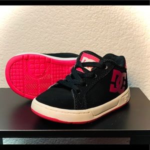 DC Toddler Girls Shoes Black/Pink size 5